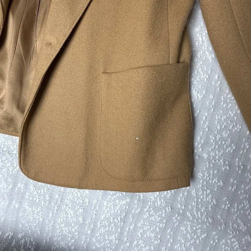 VTG Devon Womens Pure Wool‎ Blazer Size 12 Equestrian Career Minimalist